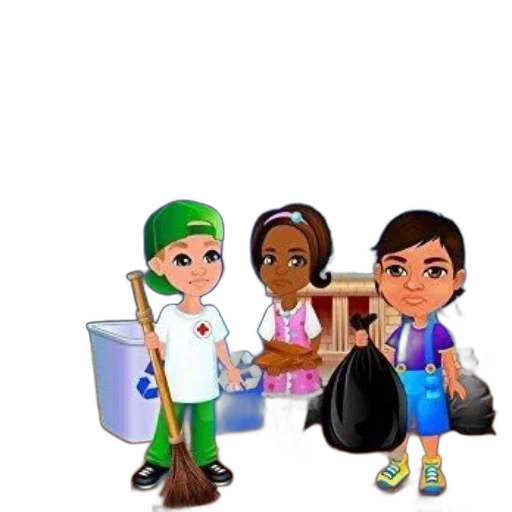 staff, cartoon, 3d render, children, book, cover, titled, after transparent PNG cut-out