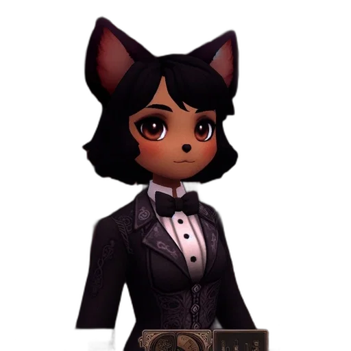 staff, concept art, 3d render, cartoon, pixel art, dark, anthropomorphic, fox transparent PNG cut-out