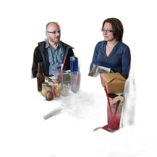 staff, furniture, food, jacket, concept art, outer space, two, people transparent PNG cut-out