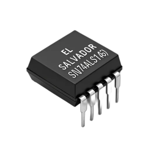 robot, black, electronic, component, text, salvador, sn74als174, shown transparent PNG cut-out