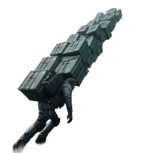 weapon, jacket, sword, robot, concept art, 3d render, cyberpunk, pixel art transparent PNG cut-out