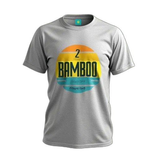grey, t-shirt, colorful, graphic, design, front, displayed, against transparent PNG cut-out