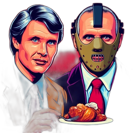 comic book art, pixel art, concept art, two, men, depicted, side, man transparent PNG cut-out