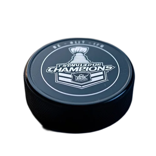 crown, close-up, view, hockey, puck, words, stanley, cup transparent PNG cut-out