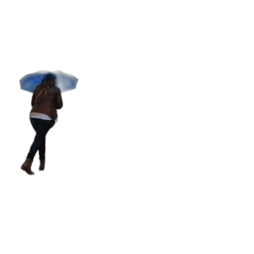 umbrella, jacket, hat, 3d render, pixel art, concept art, photorealistic, rain transparent PNG cut-out