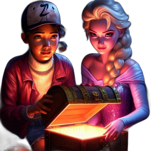 hat, furniture, concept art, comic book art, fantasy art, cartoon, fire, neon lights transparent PNG cut-out