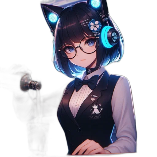 staff, robot, bottle, weapon, anime, concept art, cartoon, pixel art transparent PNG cut-out