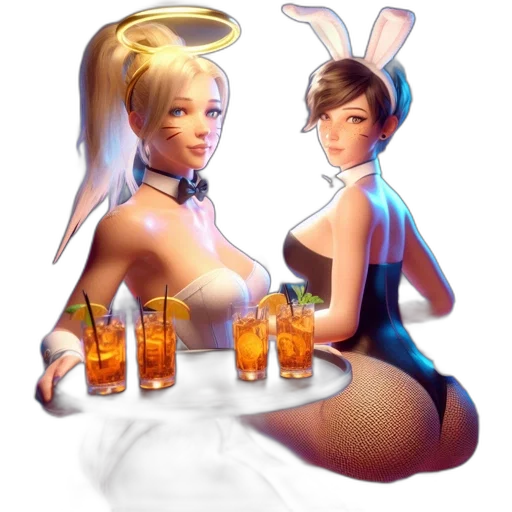 dress, pixel art, concept art, 3d render, fantasy art, neon lights, two, server transparent PNG cut-out