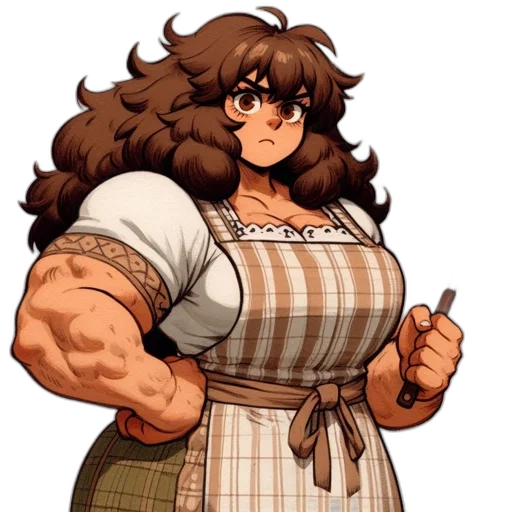 dress, staff, weapon, hair, pixel art, concept art, anime, cartoon transparent PNG cut-out