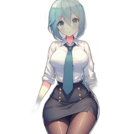 staff, robot, dress, weapon, anime, pixel art, concept art, cartoon transparent PNG cut-out