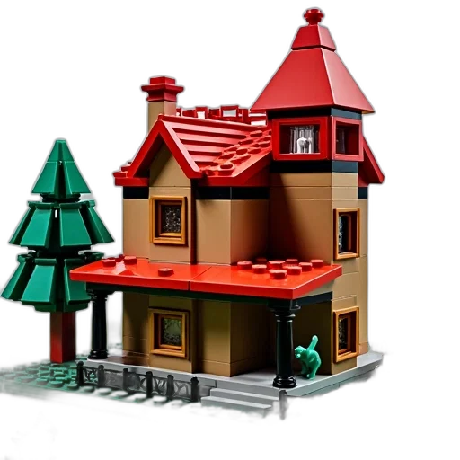 building, 3d render, concept art, photorealistic, snow, forest, city street, detailed transparent PNG cut-out