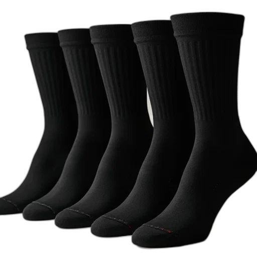 shoes, five, pack, black transparent PNG cut-out