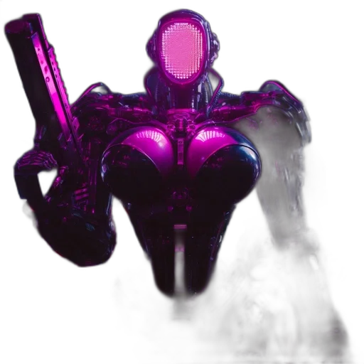 robot, weapon, creature, mask transparent PNG cut-out