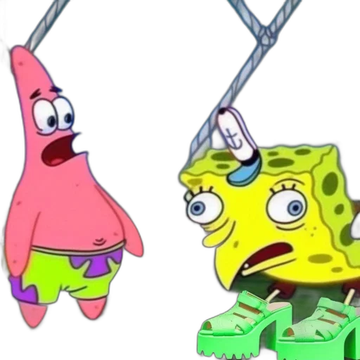 jewelry, hat, sword, 3d render, concept art, vaporwave, underwater, spongebob transparent PNG cut-out