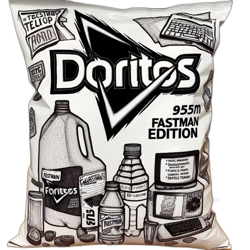 food, bottle, robot, photorealistic, doritos, bag, inspired, fastman transparent PNG cut-out