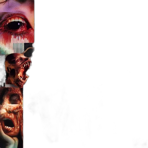 face, mask, creature, concept art, photorealistic, comic book art, 3d render, outer space transparent PNG cut-out