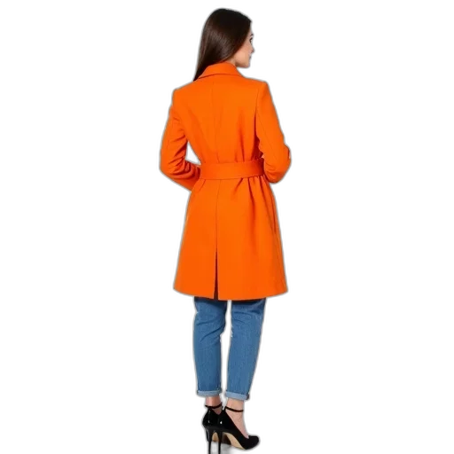 jacket, dress, neon, monochrome, colorful, woman, standing, front transparent PNG cut-out