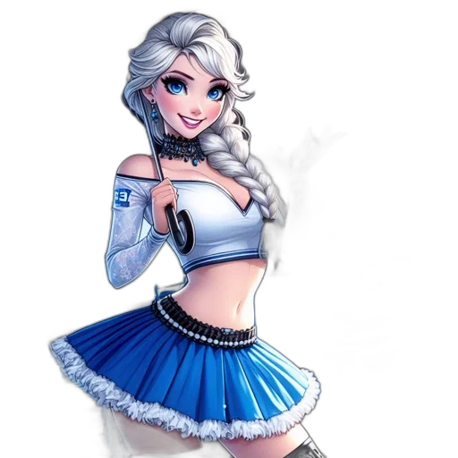 dress, staff, robot, fantasy art, concept art, anime, pixel art, snow transparent PNG cut-out