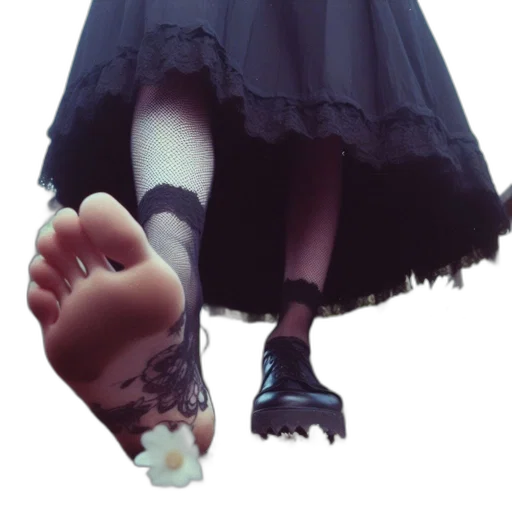 dress, shoes, creature, umbrella, photorealistic, 3d render, concept art, anime transparent PNG cut-out