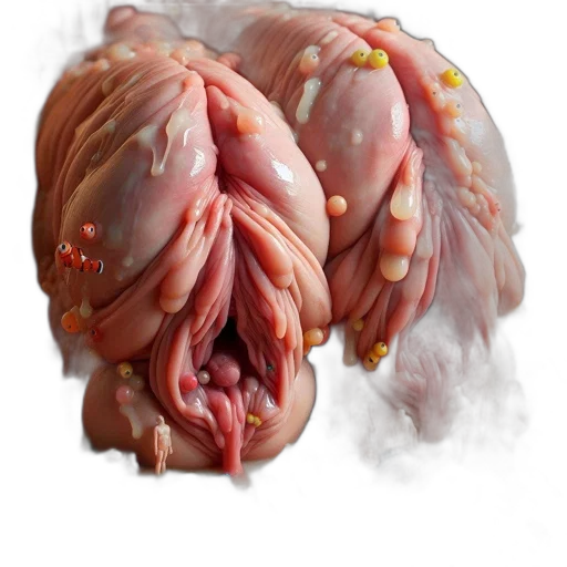 food, hair, creature, crown, photorealistic, concept art, 3d render, intricately transparent PNG cut-out