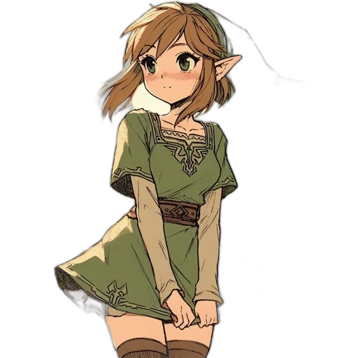 dress, staff, creature, sword, pixel art, fantasy art, concept art, watercolor transparent PNG cut-out