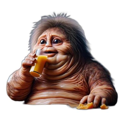 creature, animal, food, face, photorealistic, concept art, 3d render, unique transparent PNG cut-out