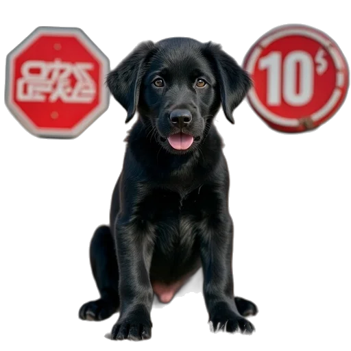 staff, black, labrador, puppy transparent PNG cut-out