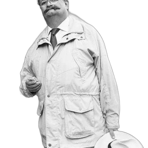 staff, jacket, hat, umbrella, concept art, photorealistic, pencil sketch, cartoon transparent PNG cut-out