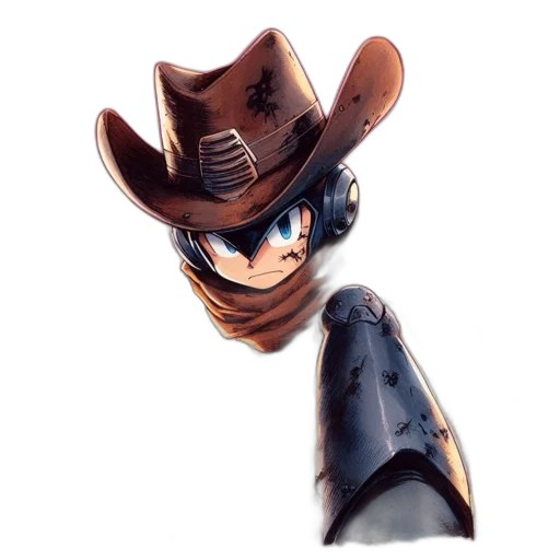 hat, weapon, robot, shoes, 3d render, cartoon, concept art, photorealistic transparent PNG cut-out