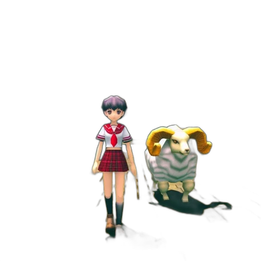 staff, creature, animal, mask, concept art, pixel art, 3d render, anime transparent PNG cut-out