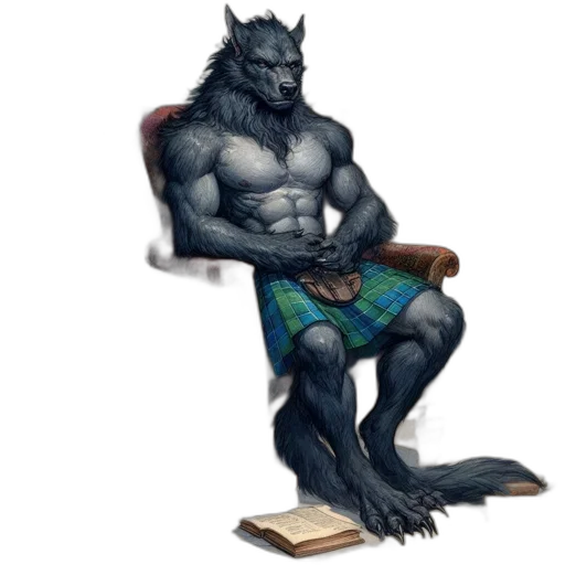 creature, animal, staff, furniture, fantasy art, concept art, watercolor, comic book art transparent PNG cut-out