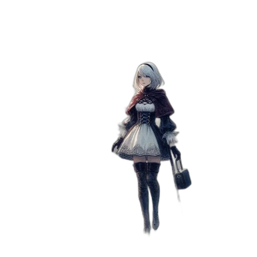 dress, jacket, robot, weapon, 3d render, concept art, pixel art, watercolor transparent PNG cut-out