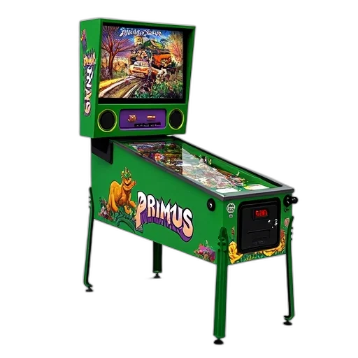 furniture, green, pinball, machine, word, primus, top, colorful transparent PNG cut-out
