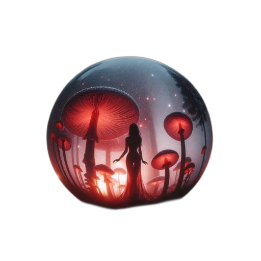umbrella, concept art, fantasy art, 3d render, photorealistic, outer space, foggy, mystic transparent PNG cut-out