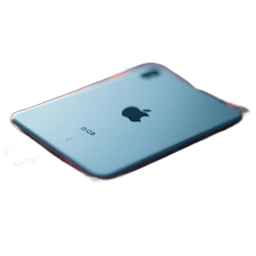 3d render, blue, apple, ipads transparent PNG cut-out