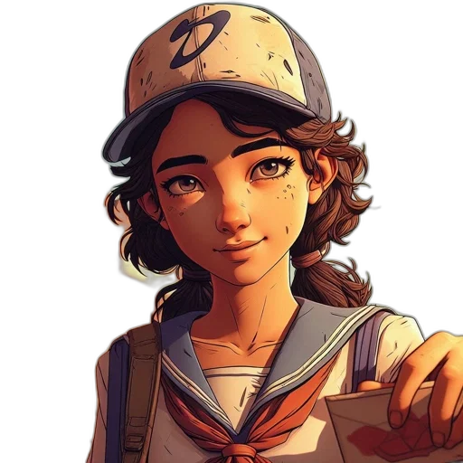 face, hat, staff, anime, concept art, cartoon, comic book art, golden transparent PNG cut-out