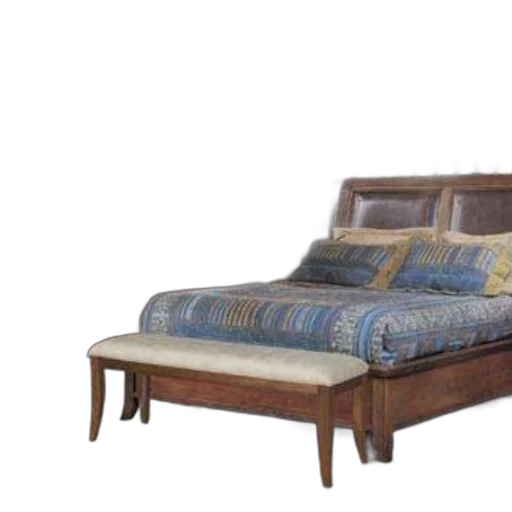 furniture, 3d render, photorealistic, cozy, bedroom, features, wooden, bed transparent PNG cut-out