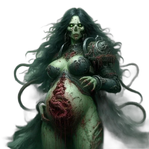 dress, creature, fantasy art, concept art, comic book art, photorealistic, green, dark transparent PNG cut-out