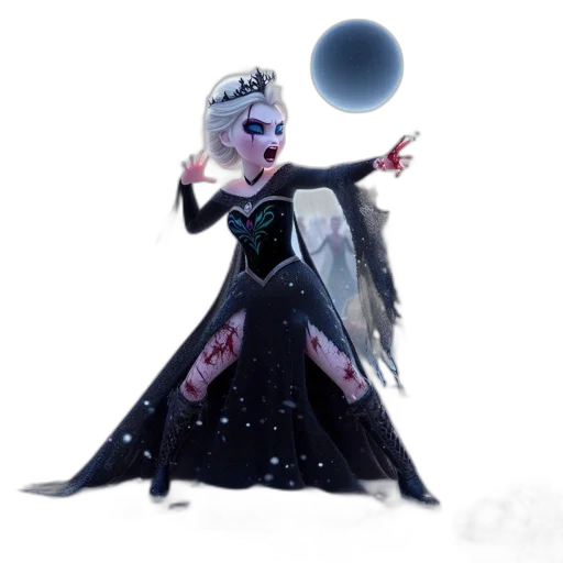staff, crown, dress, concept art, fantasy art, 3d render, cartoon, outer space transparent PNG cut-out