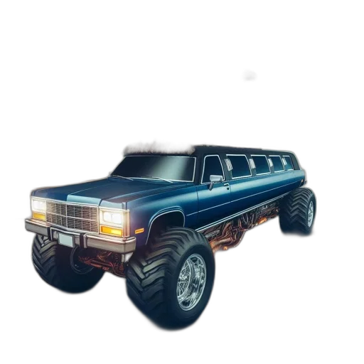 car, weapon, robot, 3d render, concept art, pixel art, vaporwave, giant transparent PNG cut-out