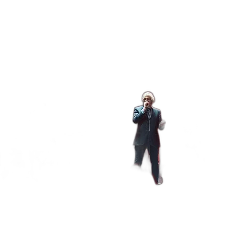 jacket, creature, staff, robot transparent PNG cut-out