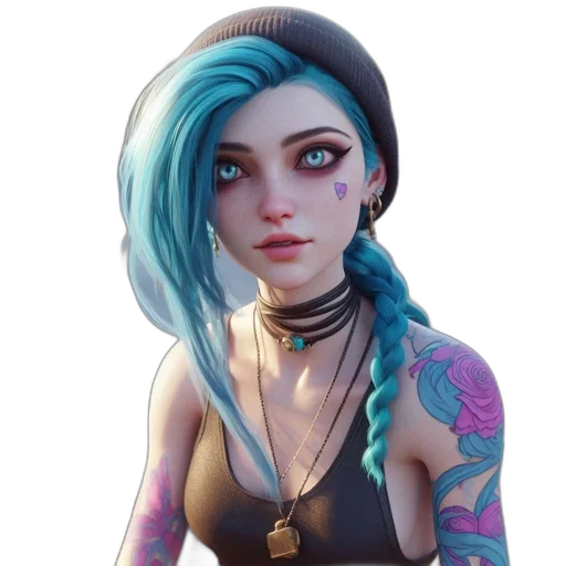 face, jewelry, staff, concept art, cyberpunk, fantasy art, photorealistic, blue transparent PNG cut-out