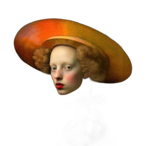 hat, crown, face, jewelry, photorealistic, oil painting, 3d render, fantasy art transparent PNG cut-out