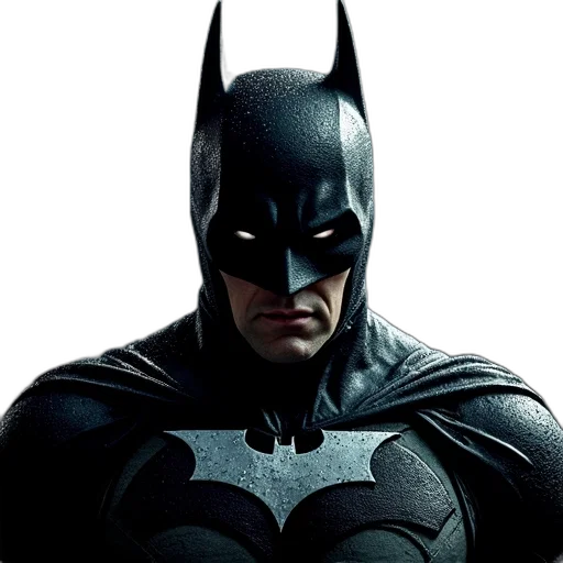 mask, face, comic book art, photorealistic, 3d render, concept art, close-up, batman transparent PNG cut-out
