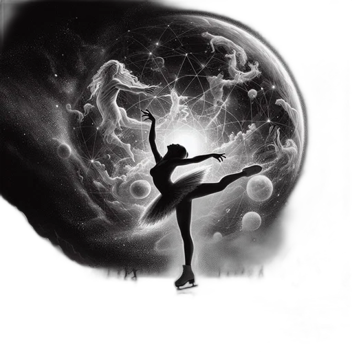 concept art, photorealistic, fantasy art, pencil sketch, outer space, underwater, night, monochrome transparent PNG cut-out