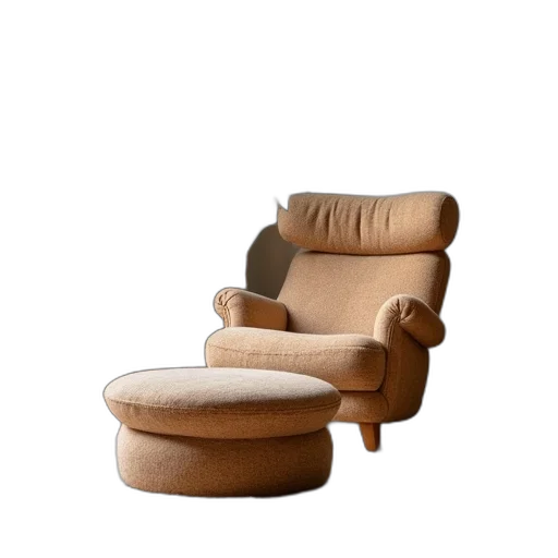 furniture, 3d render, photorealistic, earth tones transparent PNG cut-out