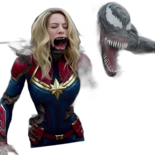 creature, concept art, comic, scene, female, captain, marvel, faces transparent PNG cut-out