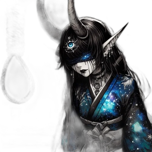 mask, dragon, staff, fantasy art, concept art, watercolor, photorealistic, outer space transparent PNG cut-out