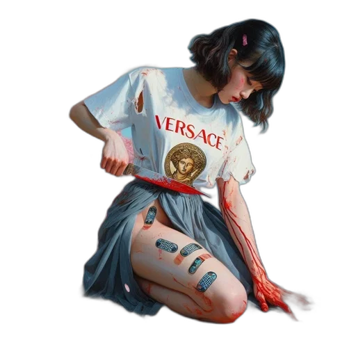 jewelry, dress, weapon, concept art, photorealistic, fantasy art, cyberpunk, young transparent PNG cut-out