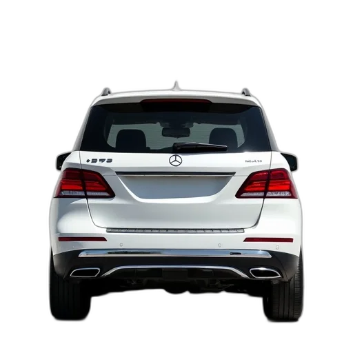 car, back, white, 2016 transparent PNG cut-out